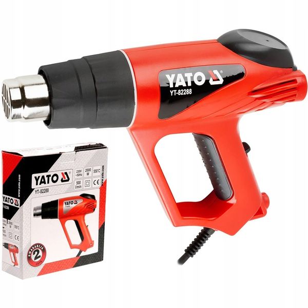 YATO OPALARKA ELEKTRYCZNA 2000W 350/550ST 2 BIEGI zdjęcie 1
