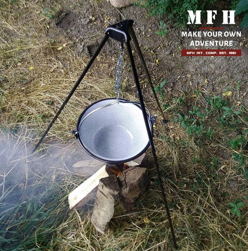 KOCIOŁEK BIWAKOWY EMALIOWANY NA OGNISKO 4-22 Litry 22 Litry na Arena.pl