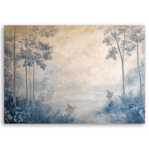 Obraz na płótnie,  Las we mgle 90x60 na Arena.pl