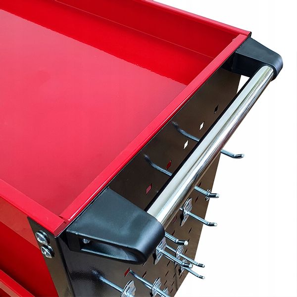 Wózek trzypółkowy warsztatowy narzędziowy 3PA cz ze ściankami Sherman zdjęcie 10