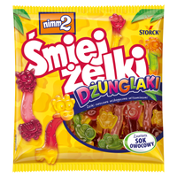 nimm2 Śmiejżelki Dżunglaki Żelki owocowe wzbogacone witaminami 90 g x 12