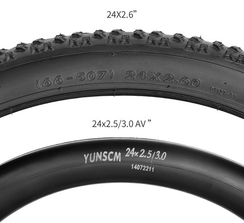 Opony rowerowe YUNSCM YUN-14 24x2.60 66-507 do roweru górskiego 2 szt na Arena.pl