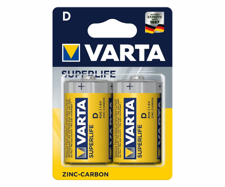 Bateria R20P VARTA SUPERLIFE B2 zdjęcie 1