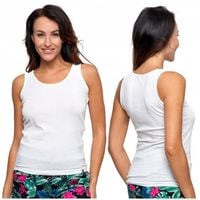 PODKOSZULEK TOP DAMSKI NA RAMIĄCZKACH BAWEŁNIANY BIAŁY TANK TOP MORAJ S