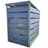 Wiata śmietnikowa spad tył 1,5x1m antracyt Schowek ogrodowy GP153