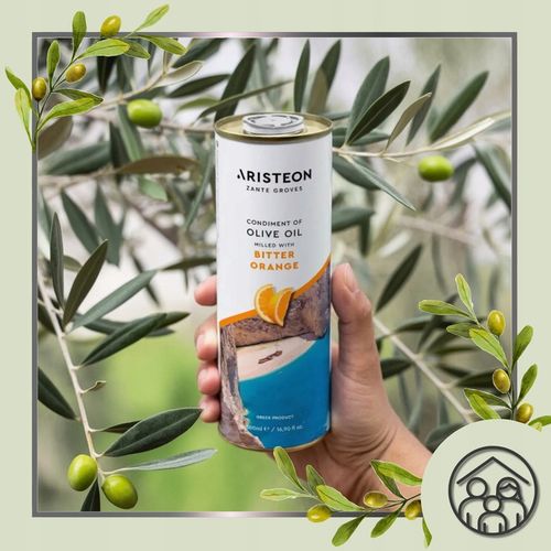 Oliwa z oliwek EXTRA VIRGIN z pomarańczą GRECKA 0,5L TŁOCZONA NA ZIMNO na Arena.pl