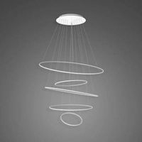 Lampa wisząca Okręgi Ledowe No.5 150cm 3K ściemnialna biała