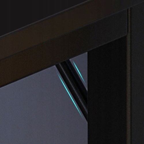 BIURKO NAROŻNE GAMINGOWE KOMPUTEROWE DUŻE NOWOCZESNE CZARNE 140 CM na Arena.pl