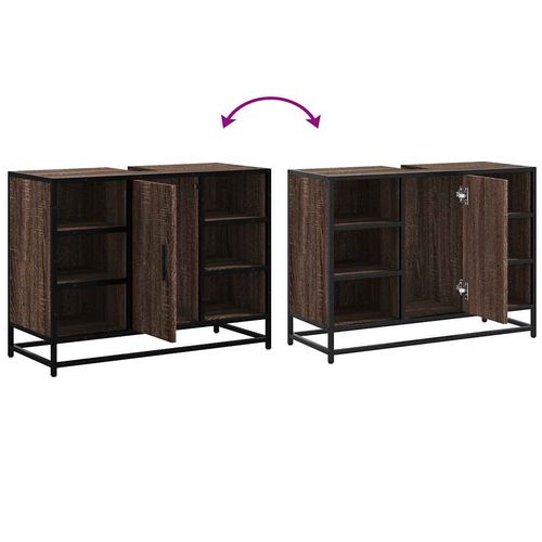 Szafka pod umywalkę, brązowy dąb, 80x33x60 cm na Arena.pl