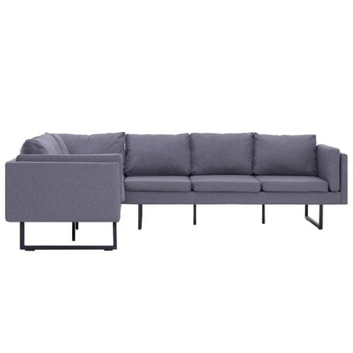 Sofa Narożna, Jasnoszara, Materiałowa na Arena.pl