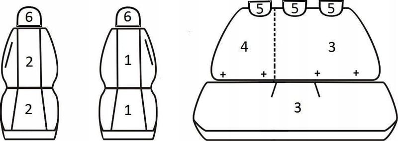 Pokrowce miarowe do Fiat Panda III (2012r-....) zdjęcie 2