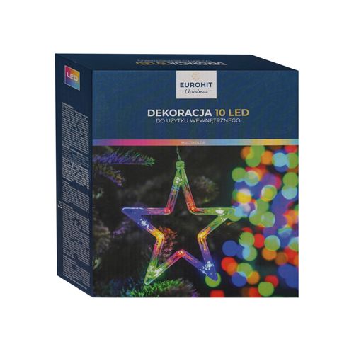 LAMPKI 10 LED NA BATERIE MULTICOLOR GWIAZDA na Arena.pl