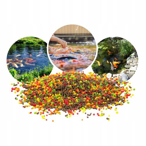 POKARM KARMA PASZA ZANĘTA GRANULAT DLA RYB KOI KARPI NA OCZKO WODNE na Arena.pl