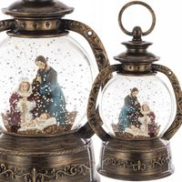 Świąteczna szopka Lampion LED Święta Rodzina Stajenka latarenka figurka