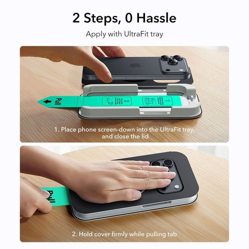 SZKŁO HARTOWANE ESR ULTRAFIT TEMPERED GLASS 2-PACK IPHONE 17 PRO CLEAR na Arena.pl