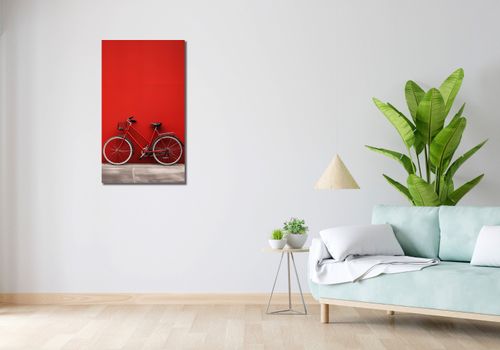 Obraz 50x90cm Czerwony Rower na Arena.pl