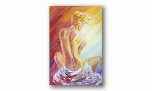 OBRAZ NA PŁÓTNIE 001 Blondynka 20x30cm na Arena.pl
