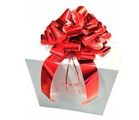 45 cm Duża XXL Kokarda Czerwona na Auto Samochód Prezent Dekoracja