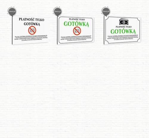 Tabliczka znak informacyjny 40x30 Biała WSTĘP WZBRONIONY Dibond NADRUK UV na Arena.pl