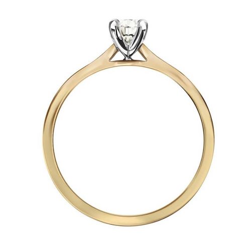 Emaga Złoty pierścionek PZD5537 - Diament na Arena.pl