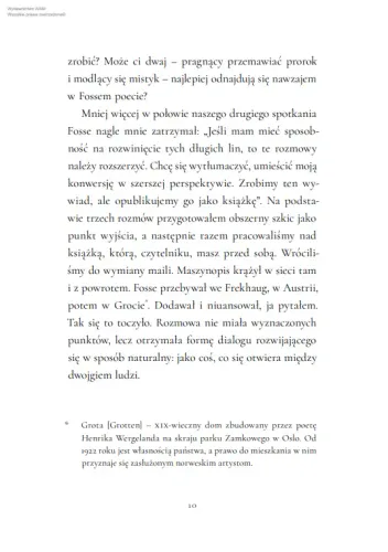 Misterium wiary. Jon Fosse w rozmowie z Eskilem Skjeldalem na Arena.pl