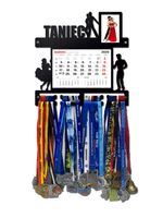 Wieszak na medale TANIEC z kalendarzem i ramką na zdjęcie twoje imię 393.1