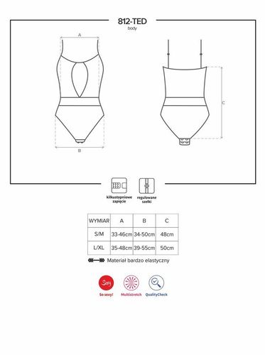 Intrygujące Body - Obsessive 812-TED-1 L/XL na Arena.pl