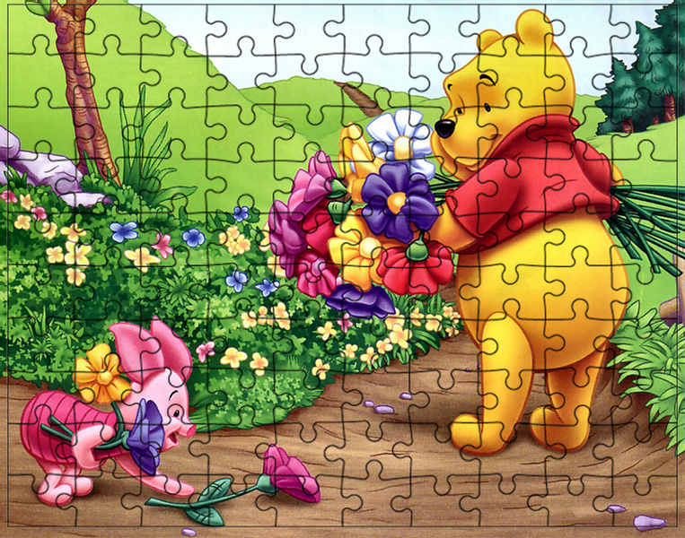 Puzzle Kubuś Puchatek zdjęcie 1