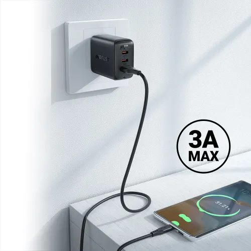 acefast kabel usb - usb typ c 1,2m, 3a biały (c3-04 white) na Arena.pl