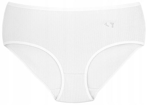Majtki Bawełniane Damskie Z Wysokim Stanem Figi Prążkowane Wielopak 3XL na Arena.pl