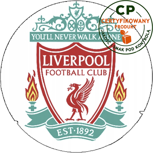 Opłatek na tort Liverpool zdjęcie 1
