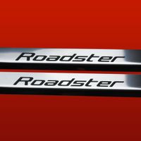 Listwa progowa SMART ROADSTER Stal nierdzewna 304 połysk z czarnymi literam