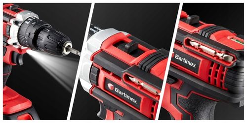 Wiertarko Wkrętarka 20V 2 akumulatory 2,0Ah Bity Wiertła Walizka na Arena.pl