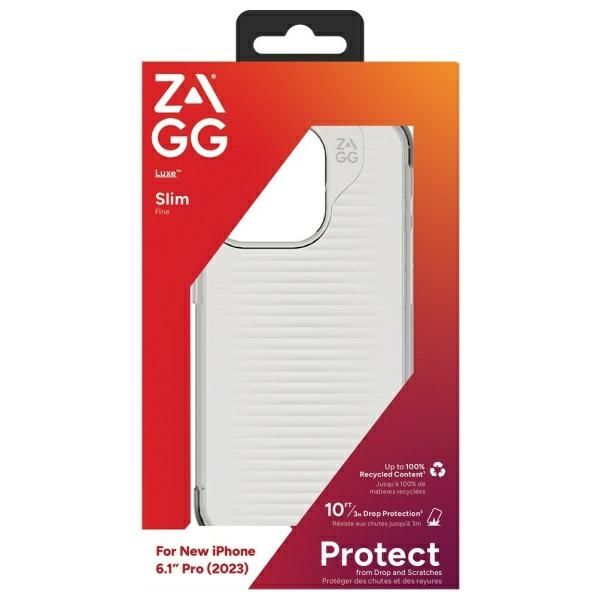 etui zagg luxe snap do iphone 15 pro     przezroczysty/clear zdjęcie 9