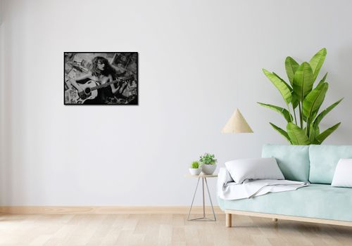 Plakat 70x50cm Młoda Gitarzystka na Arena.pl