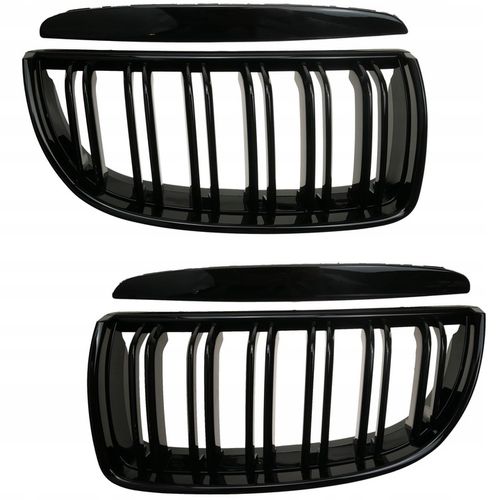 Nerki grill czarny połysk BMW E90 E91 04-07 Sedan kombi przed liftingiem na Arena.pl