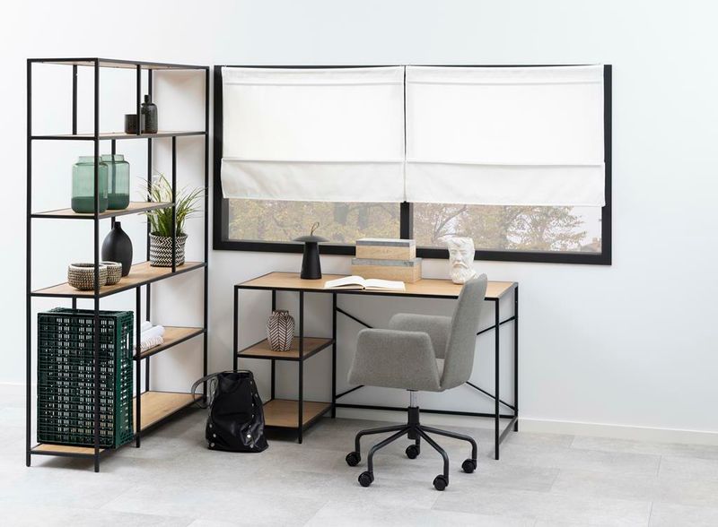 Regał Seaford XIV dąb/czarny zdjęcie 2