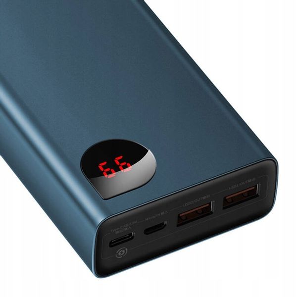 BASEUS POWERBANK 20000MAH 2X USB 1X USB-C PD QC 5A 65W LED CERTYFIKAT CE zdjęcie 12