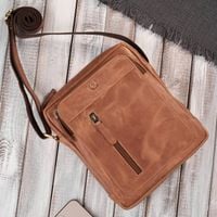 listonoszka męska na ramię skórzana torba męska