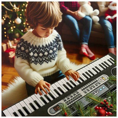 KEYBOARD ORGANY PIANINO 61KLAWISZY DLA DZIECI DO NAUKI TRYB LEKCJI MIKROFON na Arena.pl