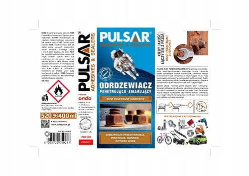 ODRDZEWIACZ WIELOFUNKCYJNY DO ŚRUB PULSAR PENETRANT W SPRAYU 400 ml na Arena.pl