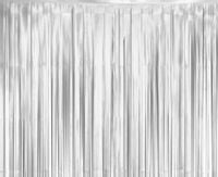 Kurtyna imprezowa matowa srebrna, 100x200 cm