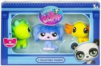 zestaw figurek hasbro littlets pet shop 3d erasers zwierzątka 3pak