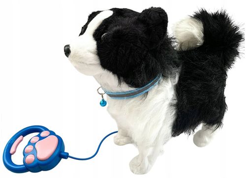 Interaktywny piesek na smyczy chodzi szczeka pies na Arena.pl