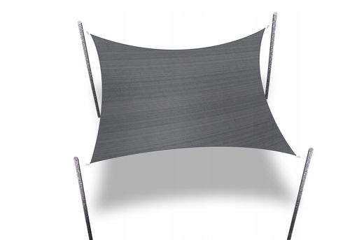 ŻAGIEL PRZECIWSŁONECZNY OGRODOWY TARASOWY BARDZO MOCNY HDPE SZARY 3X4 na Arena.pl