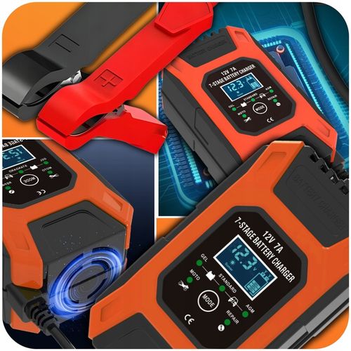 Prostownik AUTOMATYCZNY Z FUNKCJĄ NAPRAWY AKUMULATORÓW 12V 7a AUTOMAT na Arena.pl