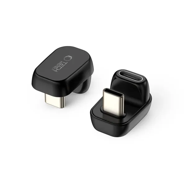 Adapter kątowy Tech-Protect Ultraboost AA04 USB-C - czarny zdjęcie 1