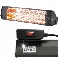PROMIENNIK PODCZERWIENI TARASOWY 2000W LAMPA ZŁOTA