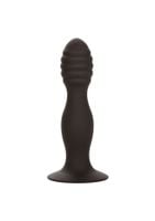 ribbed anal stud black