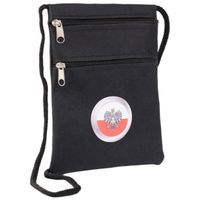 paszportówka z flagą polski spp-1-zw czarny